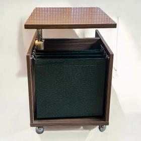 70年代德国制 Rolf Hesland风格 Resopal边桌/办公收纳/杂志架