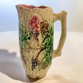 稀有！Minton英国瓷器厂约1900年原版新艺术风格水罐/花瓶，品相极佳。