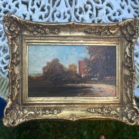 约1930年中世纪油画，木板