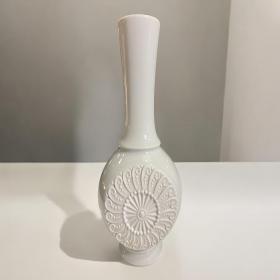 KPM Royal Op-Art 花卉瓷瓶，手工制品 719/3，中等尺寸，20世纪70年代