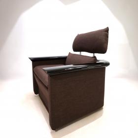 Tecno 休闲椅，钢琴漆框架，1970年代