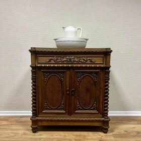 古董五斗柜 | 实心橡木 | 新文艺复兴风格 | 木雕