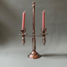 古董双臂烛台 | 银质