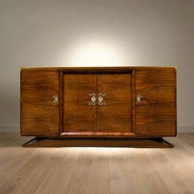 装饰艺术风格餐边柜 | 约 1940 年 | 胡桃木 | 表面已翻新