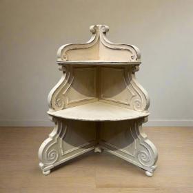 古董转角置物架 | 法国19世纪 | 改造款 | 橡木