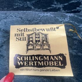 Schlingmann Wertmöbel 复古沙发，中世纪风格，全新未使用，品相极佳，工艺精湛。